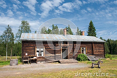 Old farmhouse in northern Sweden Editorial Stock Photo